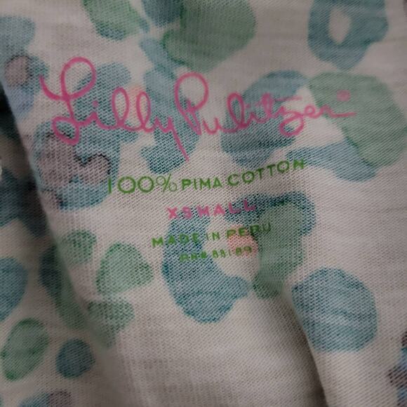 Lilly Pulitzer Corine Dress Green Sea Oat Escapades Animal Print Mini Size XS - Picture 10 of 12